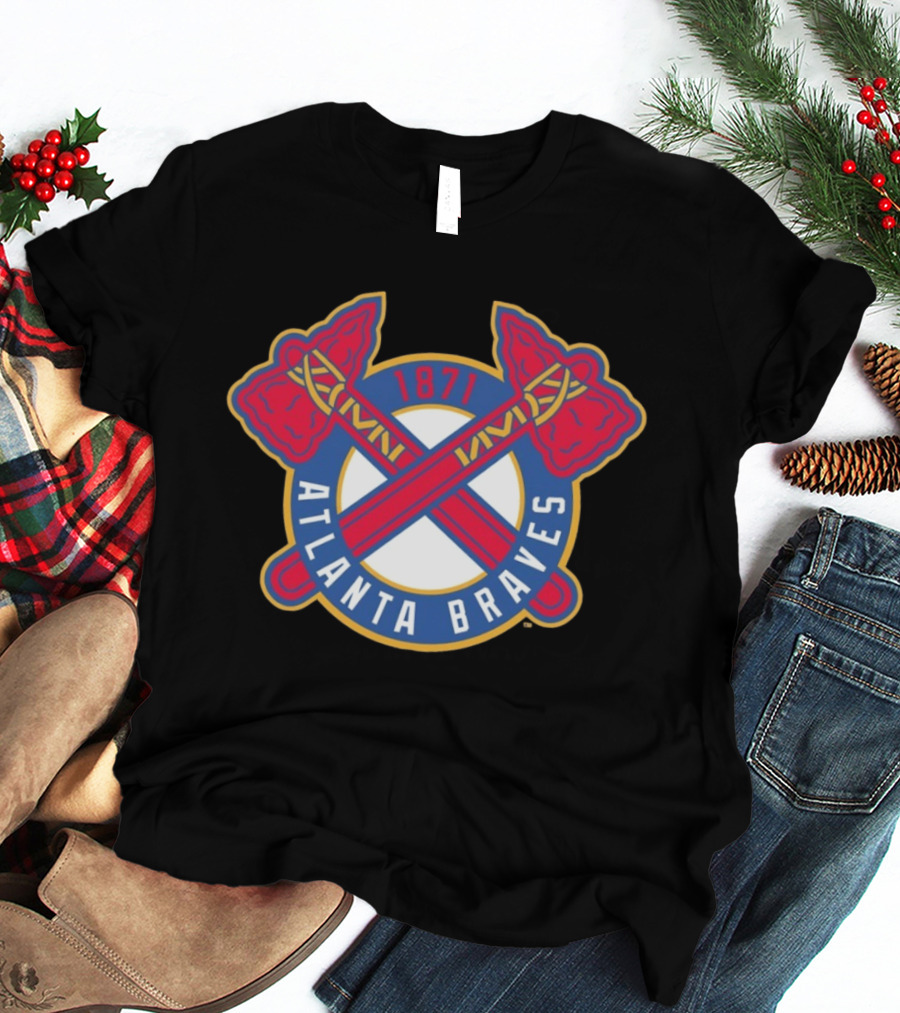 Atlanta Braves MLB 1871 Cross Tomahawk T-Shirt