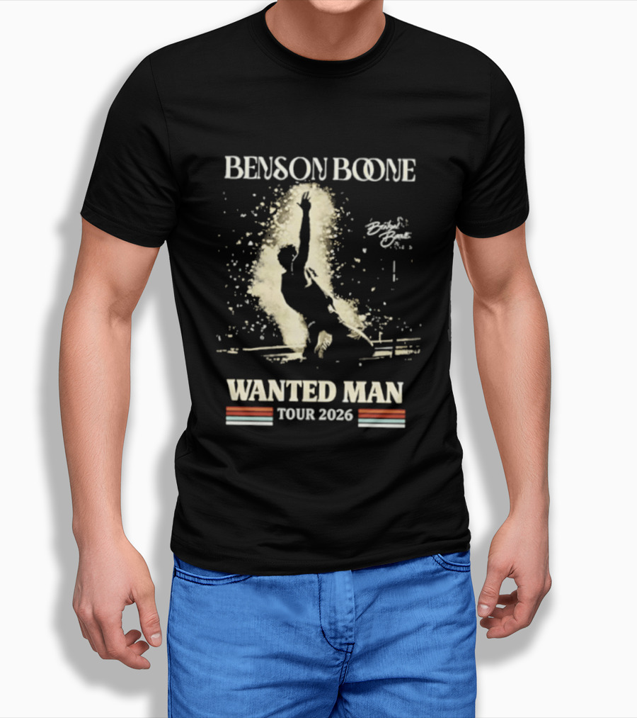 Benson Boone Wanted Man Tour 2026 T-Shirt