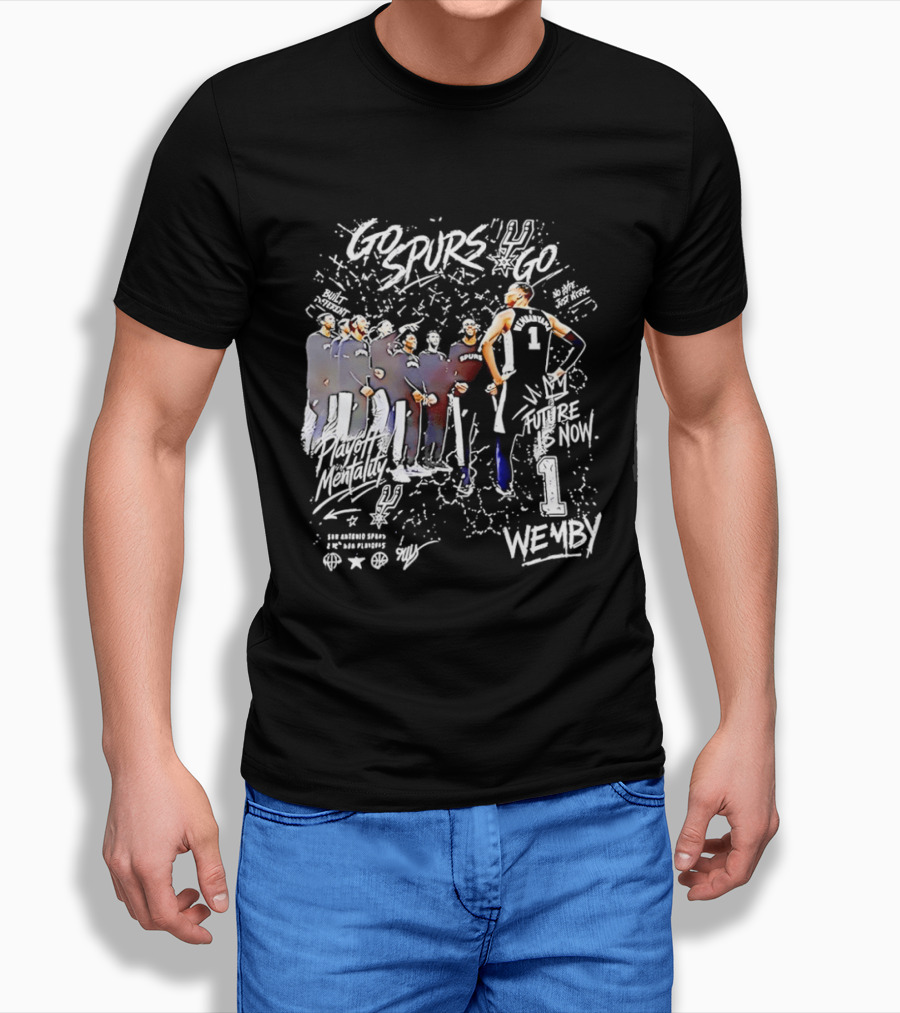 Spurs Built Different No Hype Just Work Future Is Now Wembanyama Wemby T-Shirt