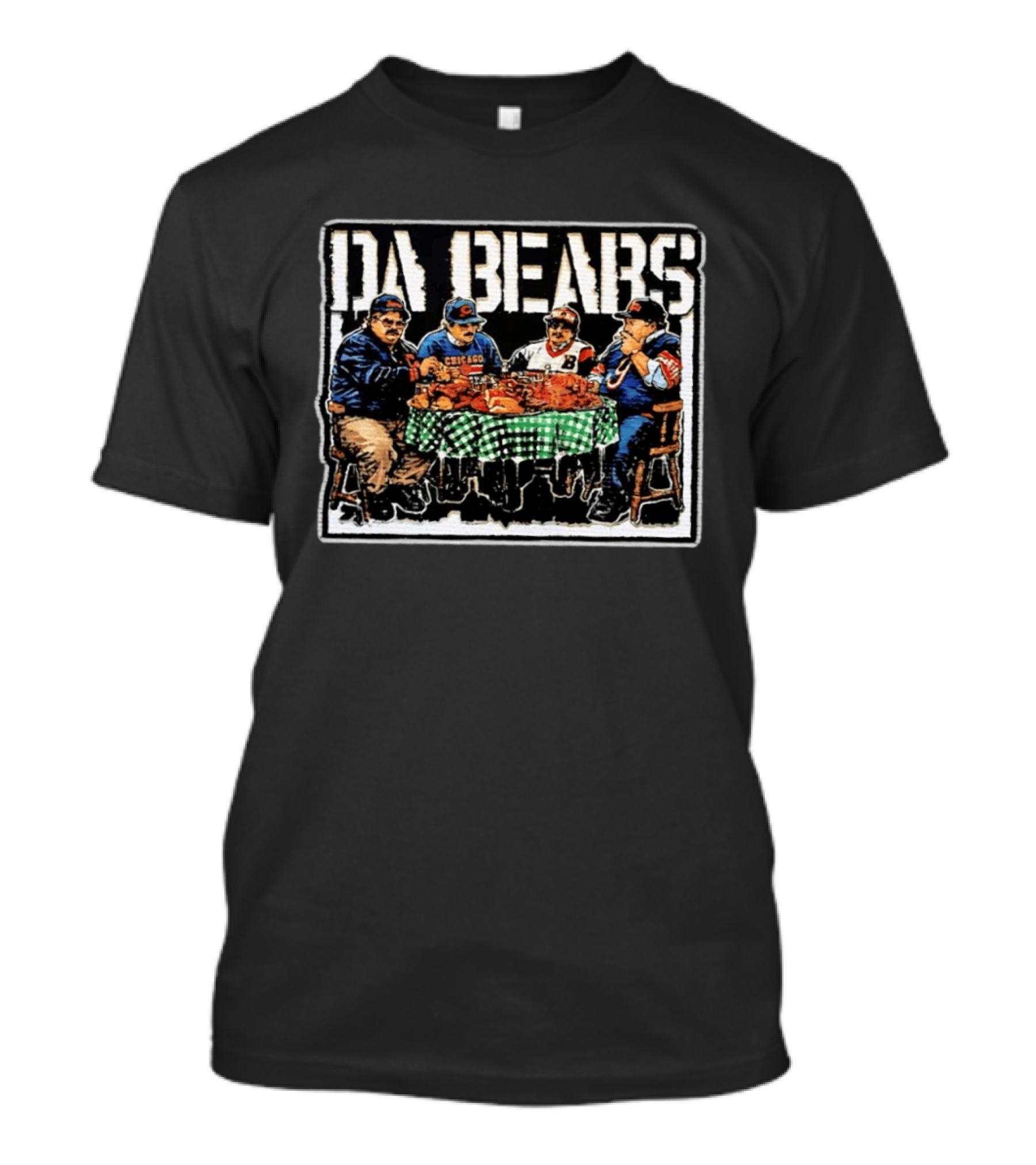 Chicago Bears Fans Eating At A Table Da Bears Classic Tailgate Gathering T-Shirt
