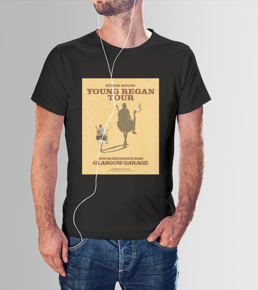 Ethan Regan Young Regan Tour December 2026 Glasgow Garage T-Shirt