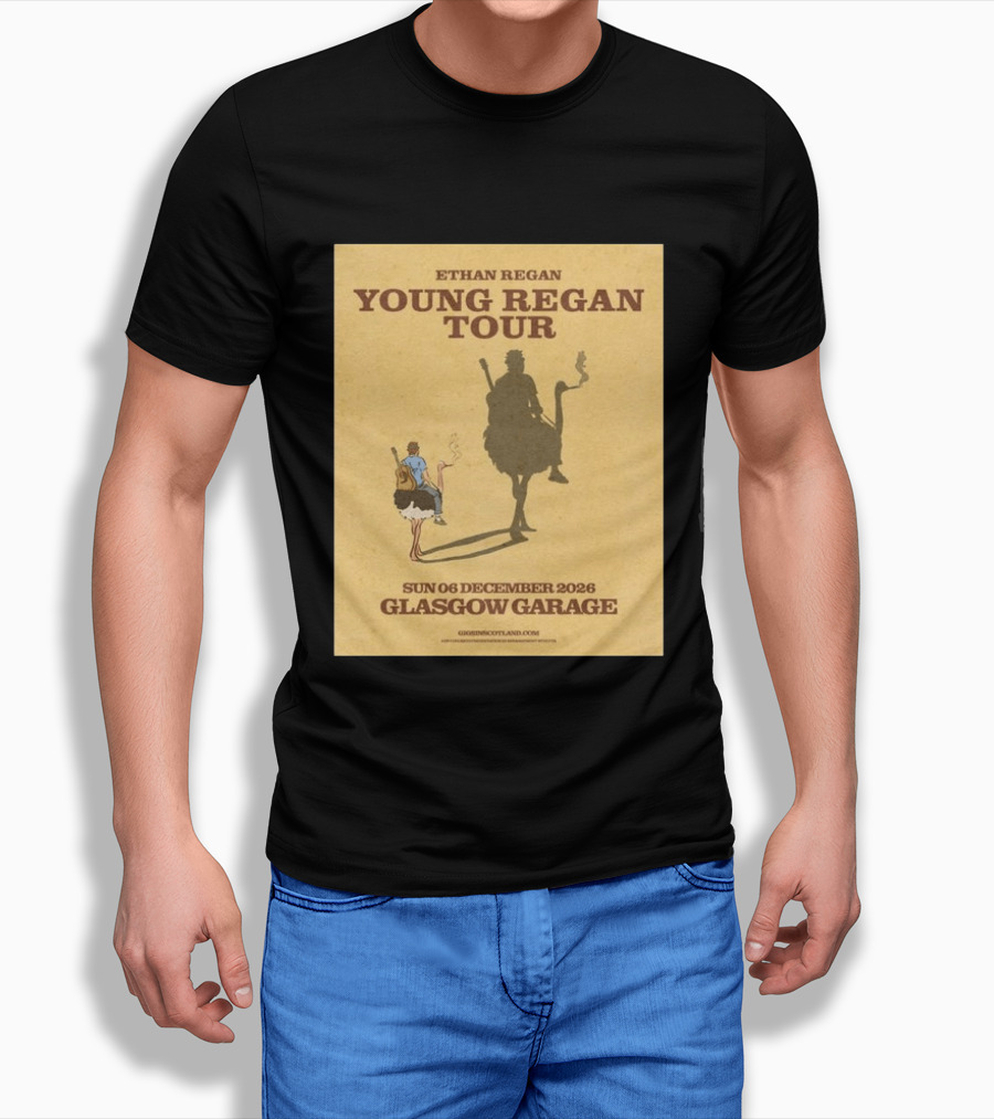 Ethan Regan Young Regan Tour December 2026 Glasgow Garage T-Shirt