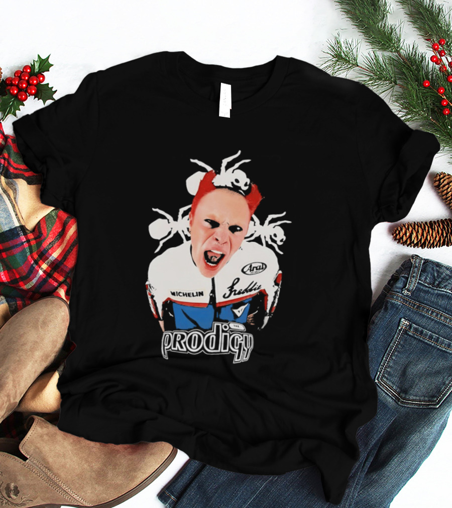 Keith Flint The Prodigy Michelin Arai Electronic Music Band Concert T-Shirt