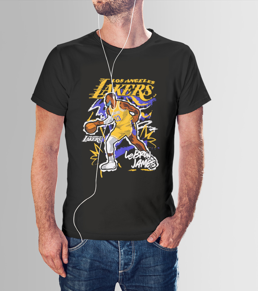 LeBron James Los Angeles Lakers Basketball T-Shirt