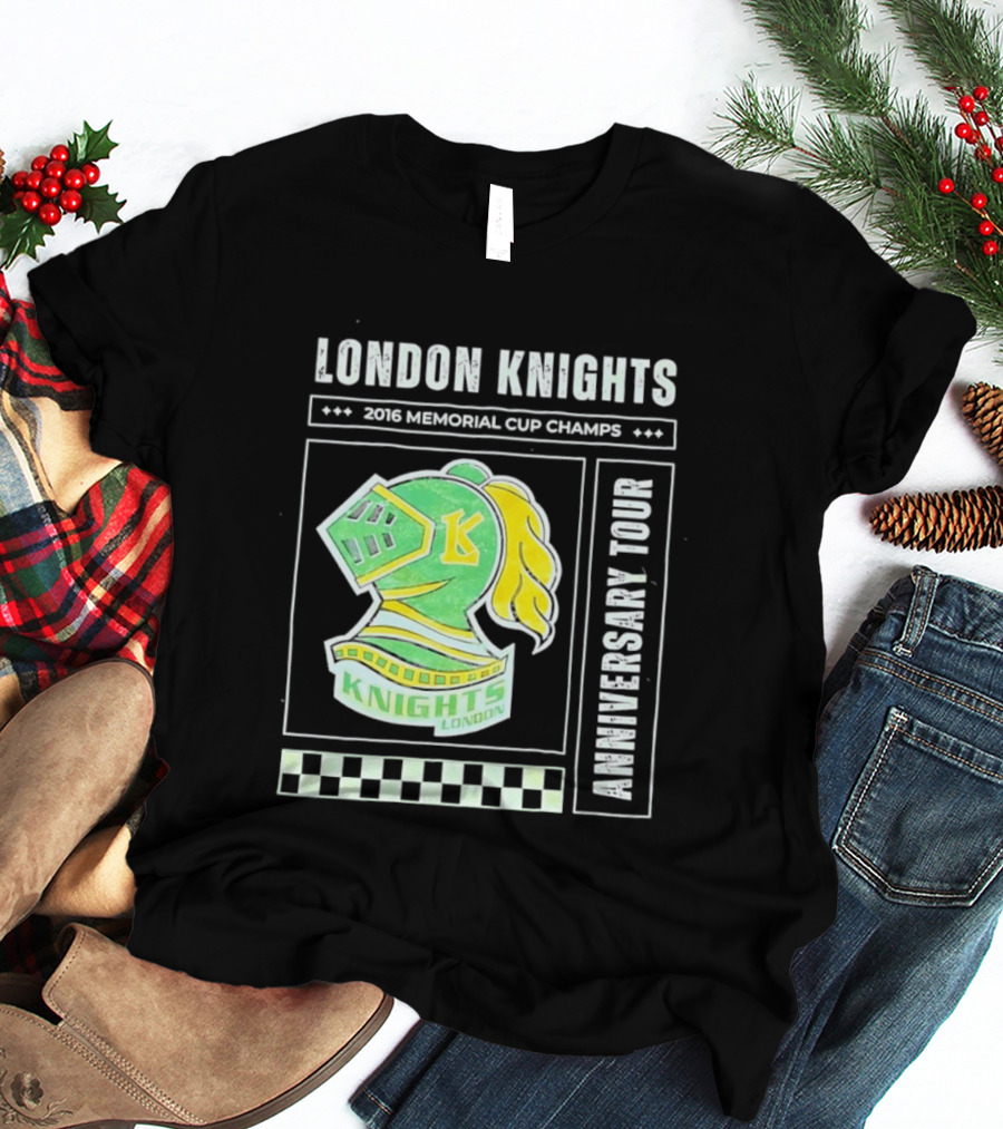 London Knights 2016 Memorial Cup Champs Anniversary Tour T-Shirt