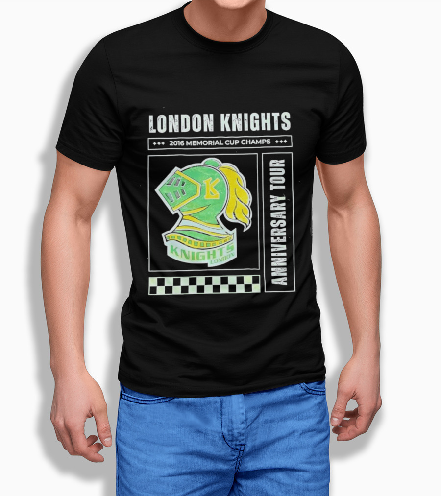 London Knights 2016 Memorial Cup Champs Anniversary Tour T-Shirt