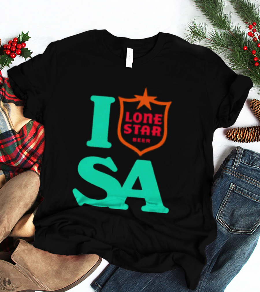 Lone Star Beer I Love San Antonio USA Texas T-Shirt
