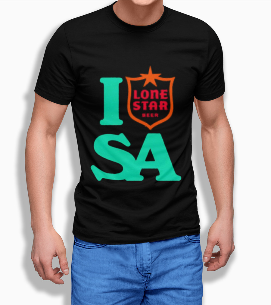 Lone Star Beer I Love San Antonio USA Texas T-Shirt