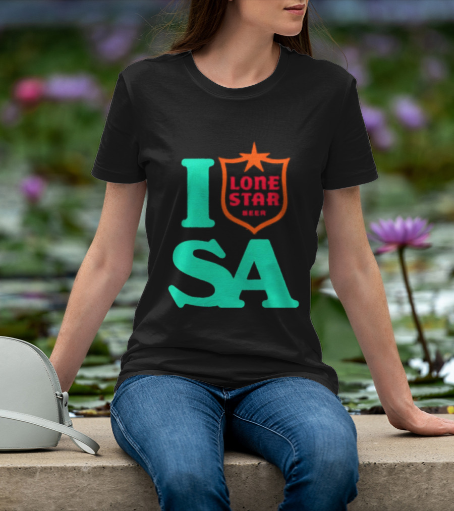Lone Star Beer I Love San Antonio USA Texas T-Shirt