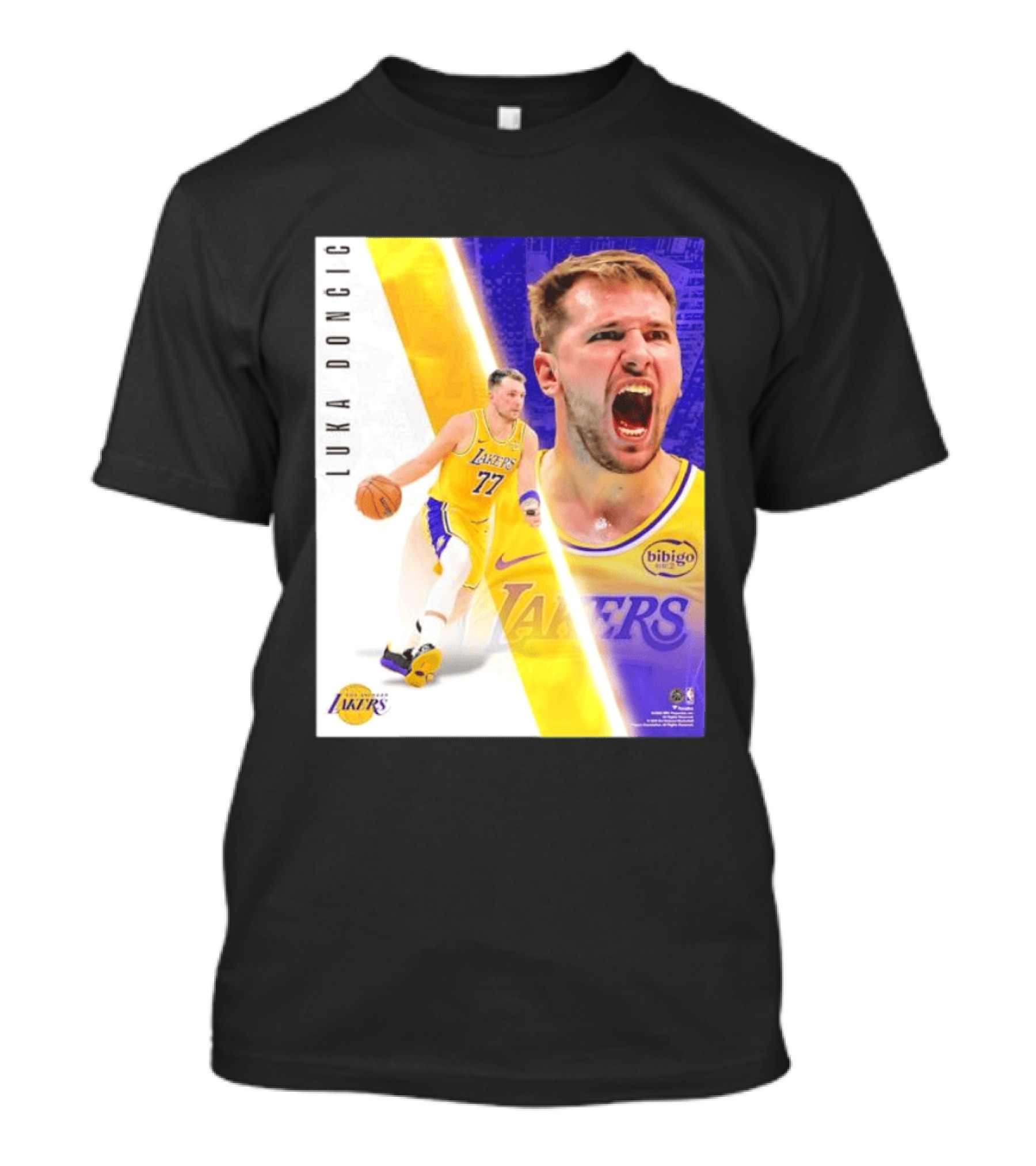 Luka Doncic 77 Los Angeles Lakers Basketball Energetic T-Shirt