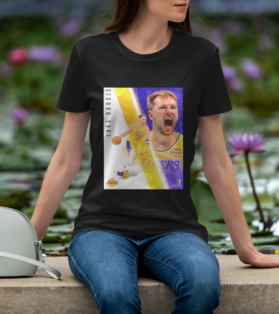 Luka Doncic 77 Los Angeles Lakers Basketball Energetic T-Shirt