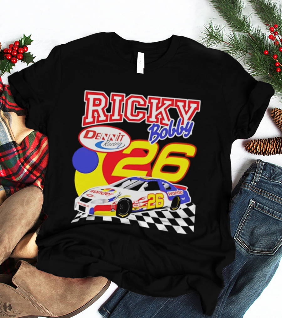 Ricky Bobby Dennit Racing 26 Wonder Talladega Nights Car T-Shirt