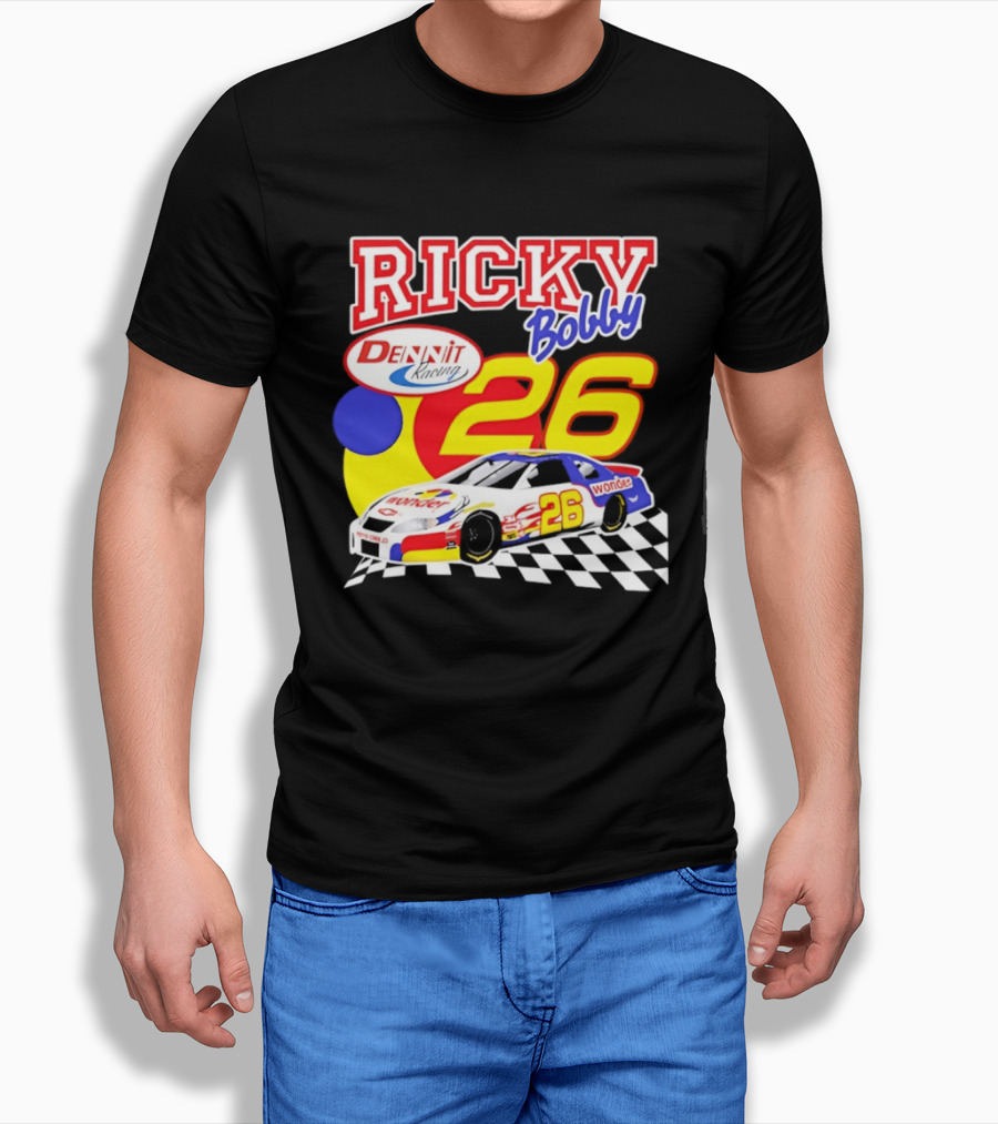 Ricky Bobby Dennit Racing 26 Wonder Talladega Nights Car T-Shirt