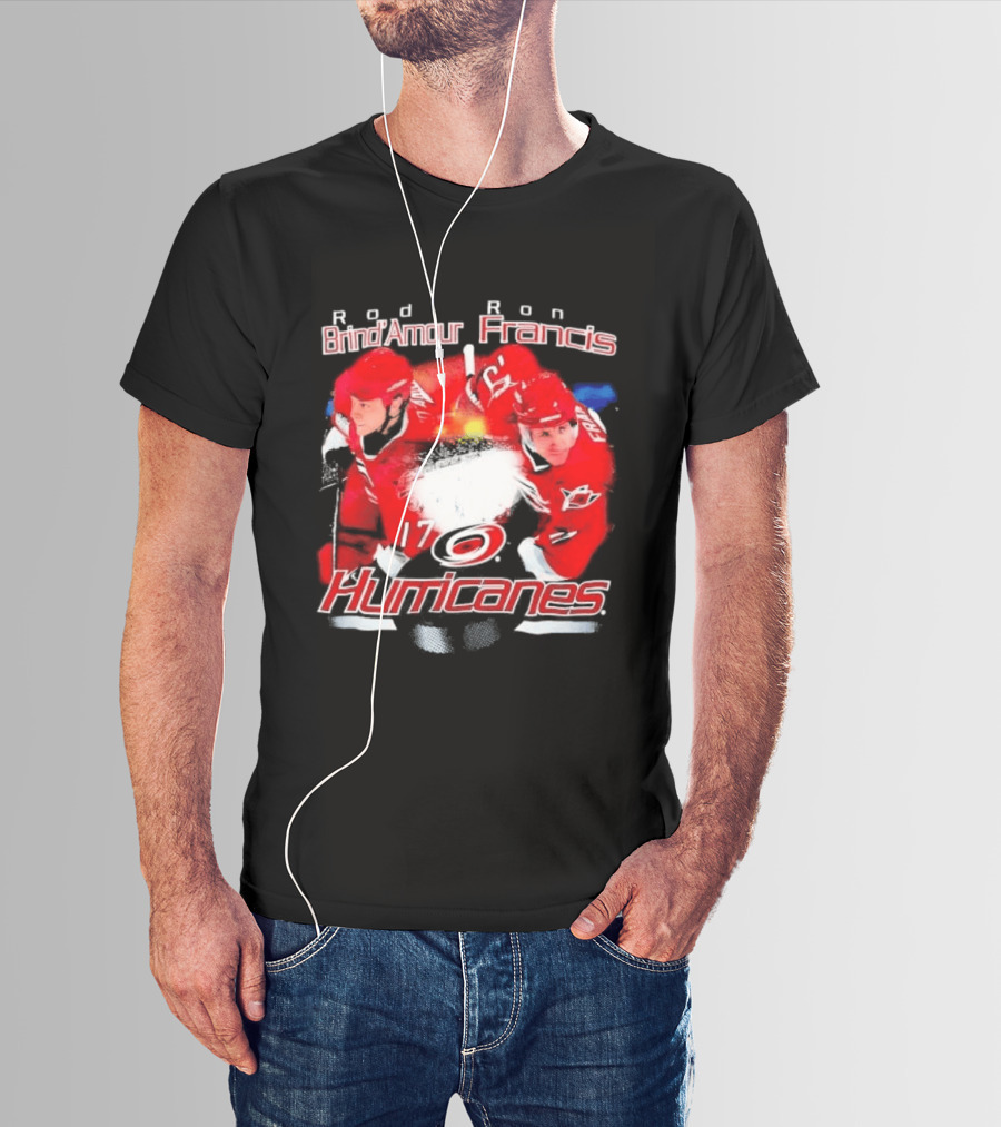 Rod Brind'Amour Ron Francis 17 Carolina Hurricanes 1990s T-Shirt