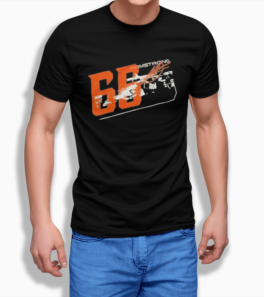 Armstrong 66 Racing Number With Dynamic Speed Lines T-Shirt