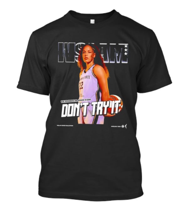 Veronica Burton Don't Try It Golden State Valkyries WSLAM Basketball T-Shirt