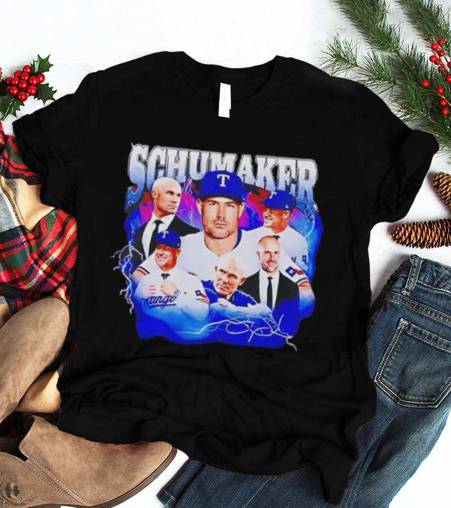 Skip Schumaker Texas Baseball Collage T-Shirt