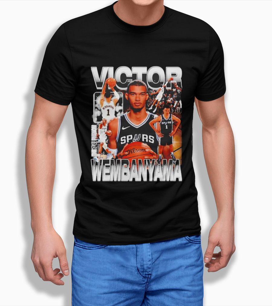 Victor Wembanyama Spurs Phenom Basketball Player T-Shirt