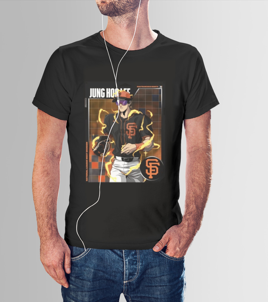 Jung Hoo Lee San Francisco Giants National League West Division Super Saiyan T-Shirt