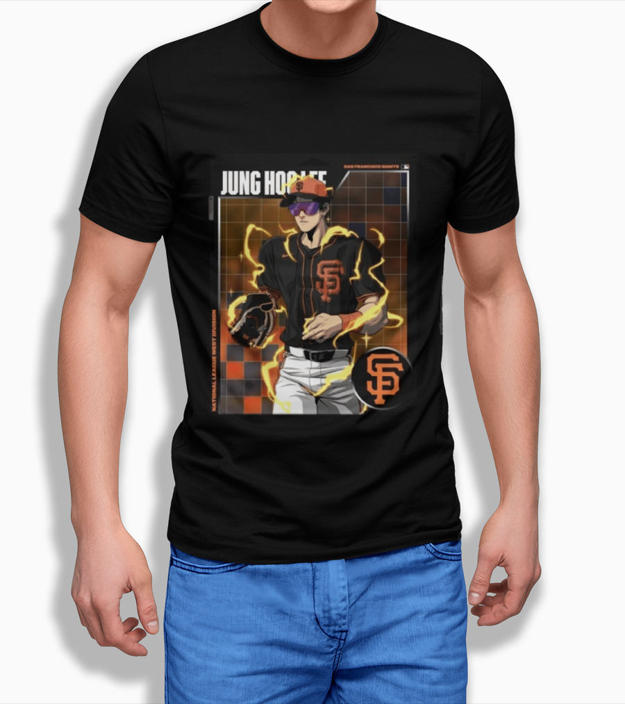 Jung Hoo Lee San Francisco Giants National League West Division Super Saiyan T-Shirt