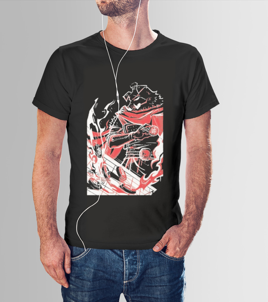 Technoblade Of War Gamer Tribute Epic Medieval Style Scarf And Flames T-Shirt