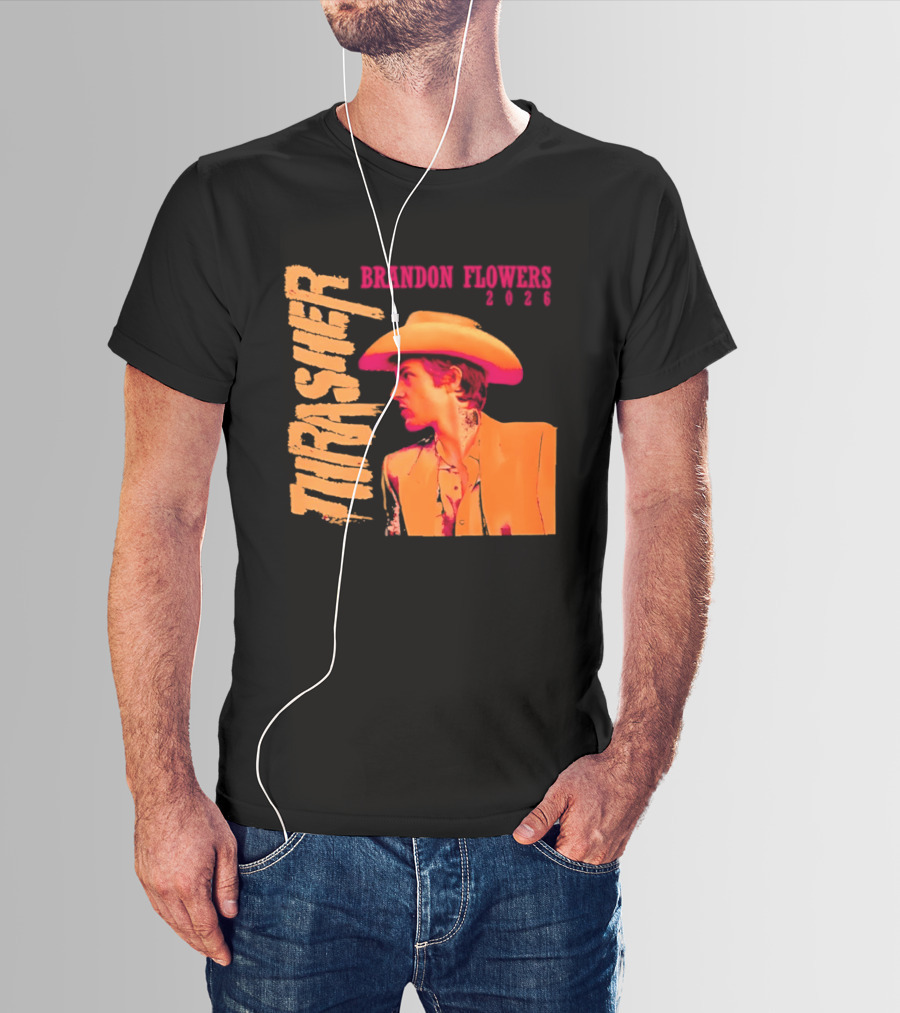 Brandon Flowers Thrasher 2026 Cowboy T-Shirt