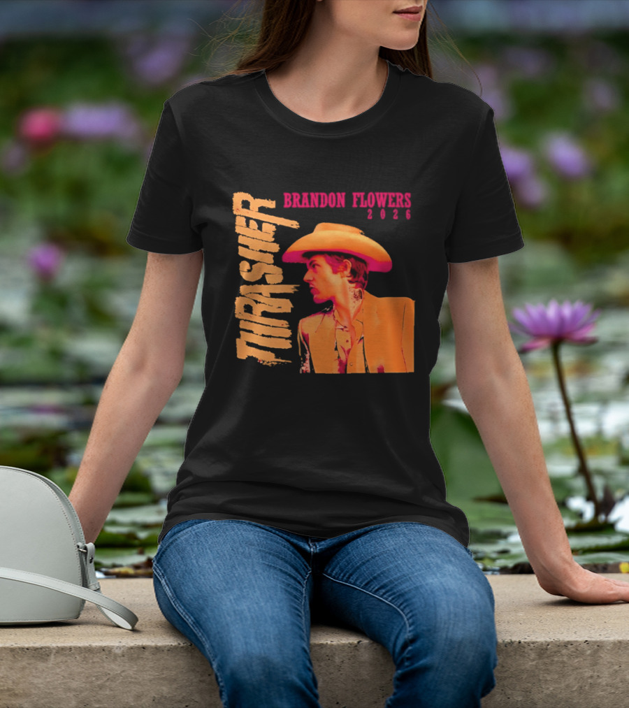 Brandon Flowers Thrasher 2026 Cowboy T-Shirt