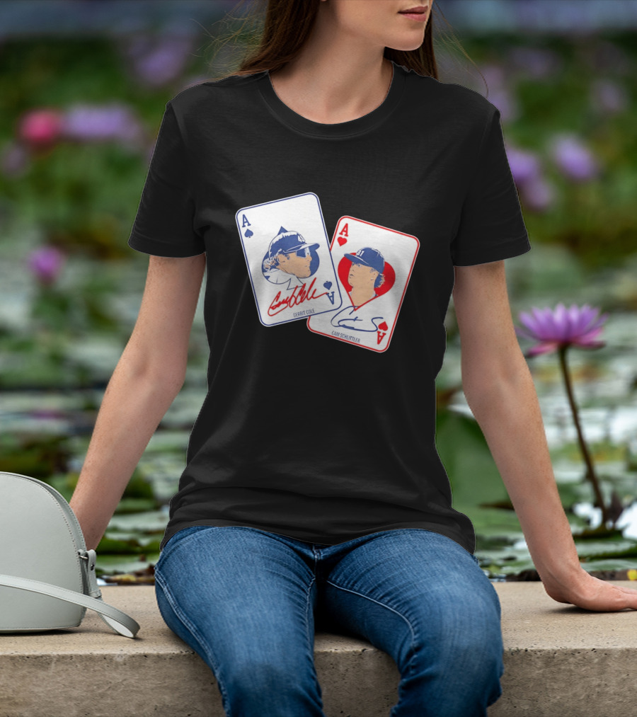Gerrit Cole Cam Schlittler Ace Of Spades And Hearts Baseball Player Cards Men's T-Shirt