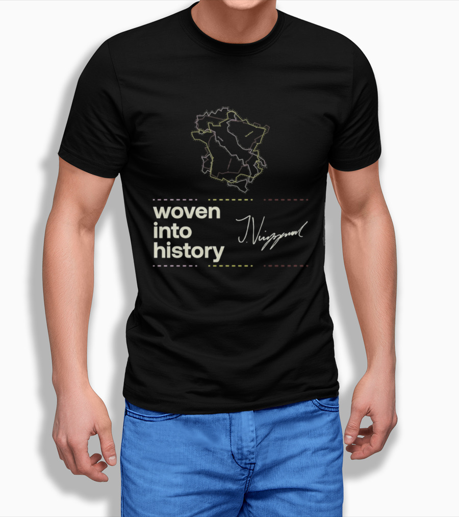 Giro D'Italia Tour De France La Vuelta A Espana Woven Into History Nibali T-Shirt