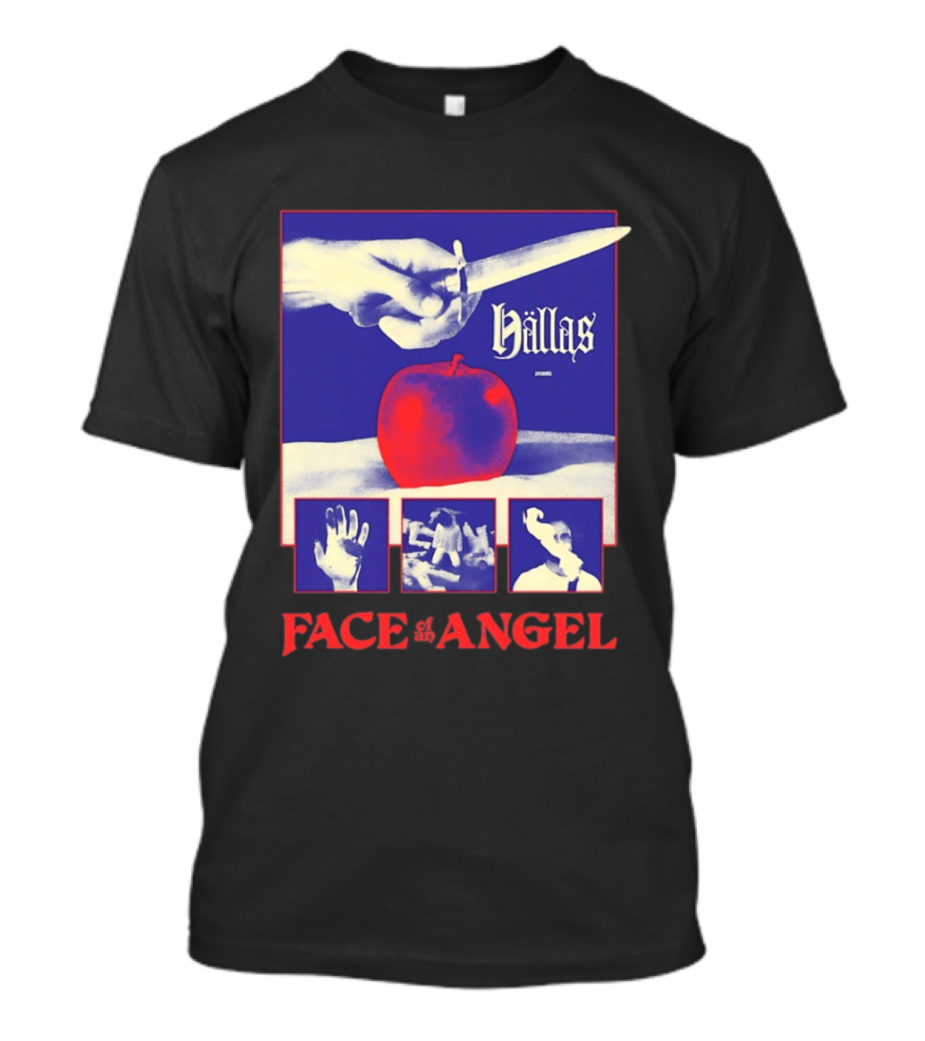 Hallas Face Of An Angel Album Heavy Metal Rock Band Music T-Shirt