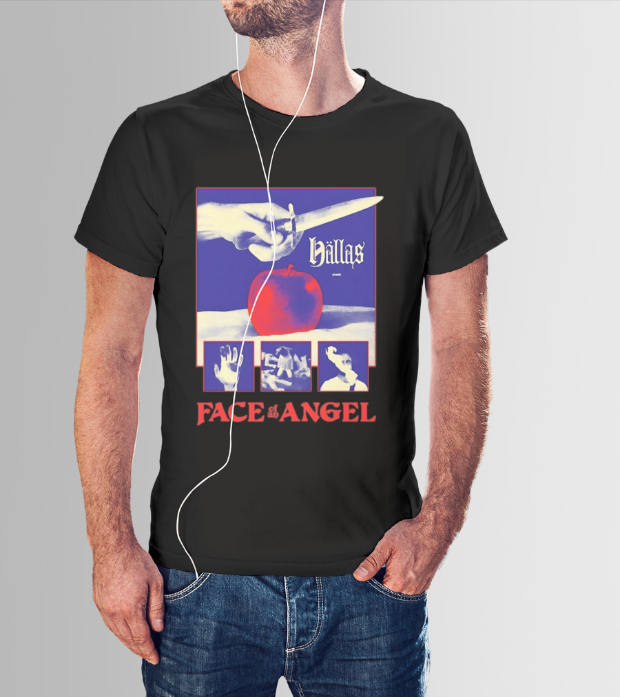 Hallas Face Of An Angel Album Heavy Metal Rock Band Music T-Shirt