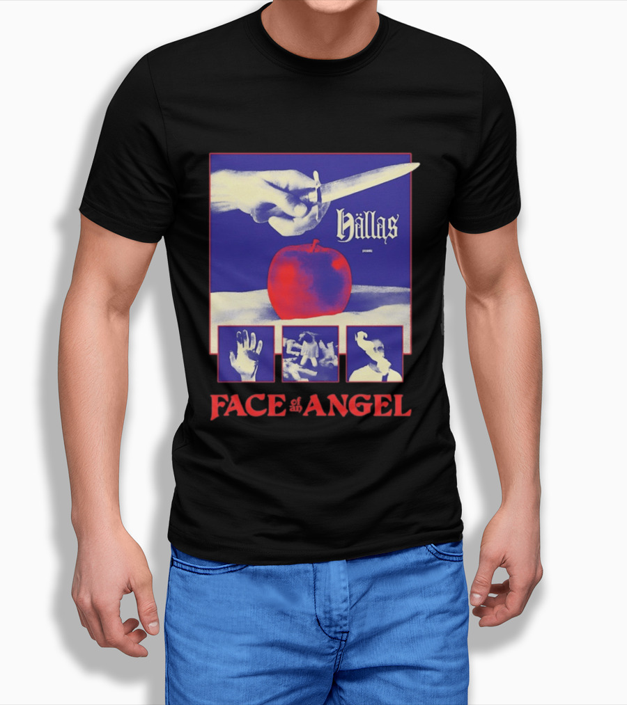 Hallas Face Of An Angel Album Heavy Metal Rock Band Music T-Shirt