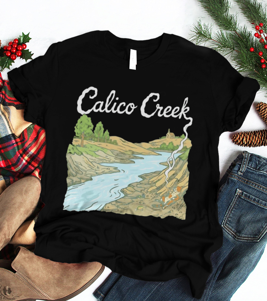 Calico Creek Scenic River And Countryside Landscape T-Shirt