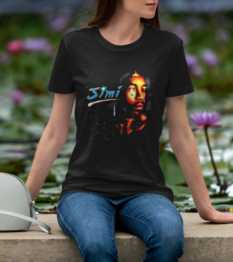 Jimi Hendrix Psychedelic Cosmic Stardust Simi T-Shirt
