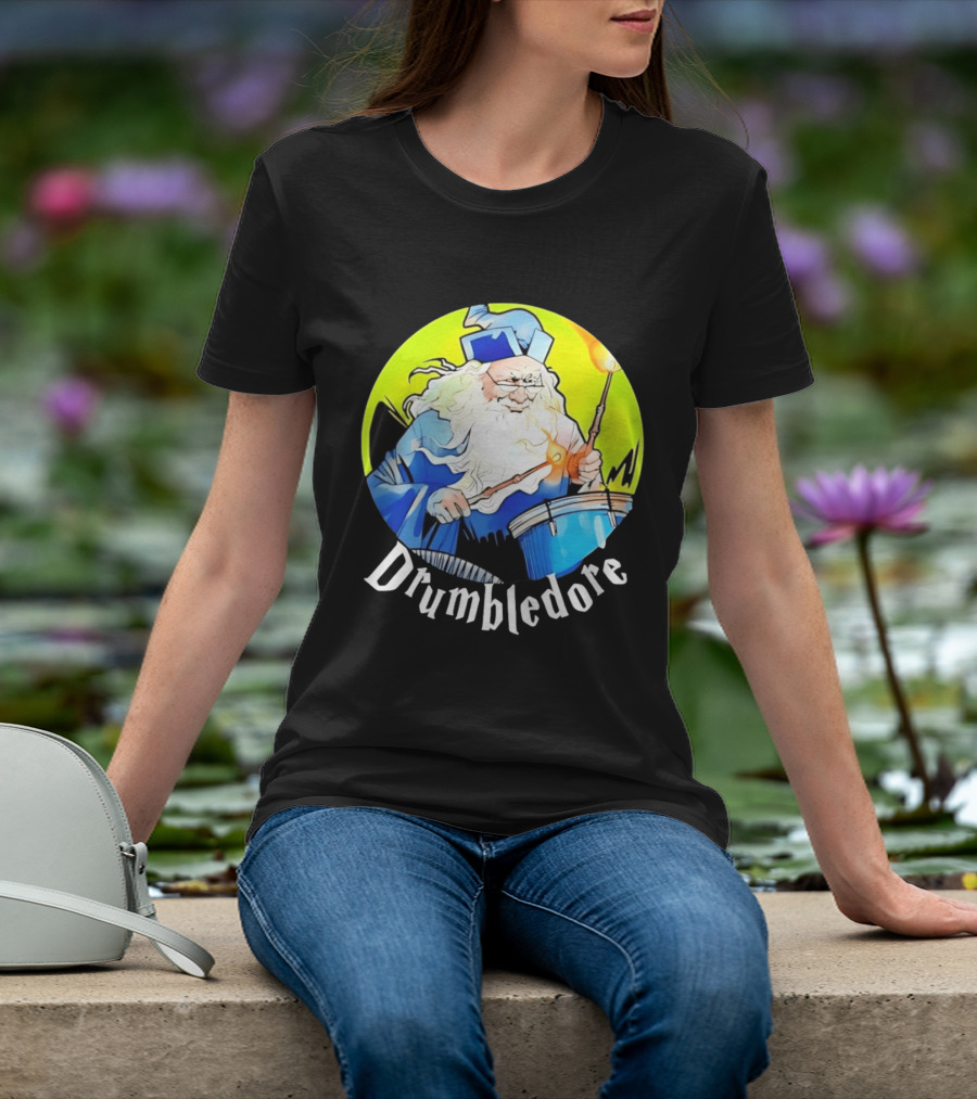 Drumbledore Wizards Percussionist Fantasy Magic T-Shirt