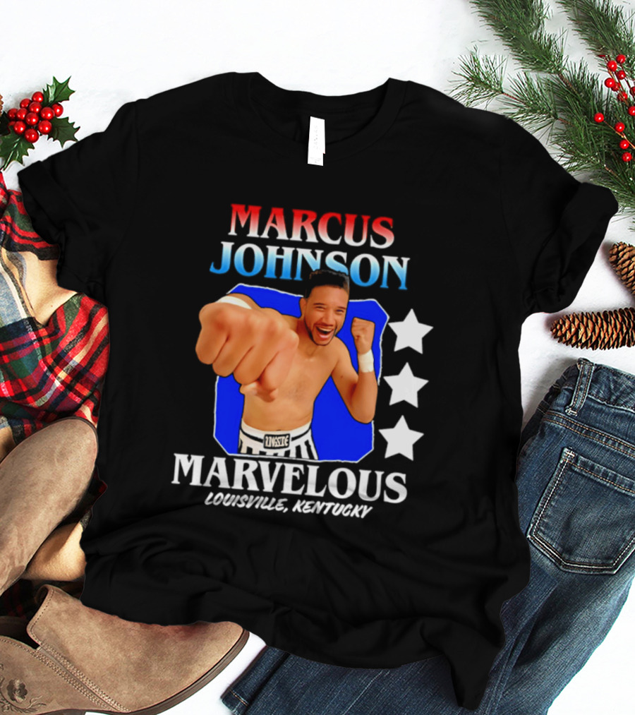 Marcus Johnson Marvelous Boxer Louisville Kentucky T-Shirt
