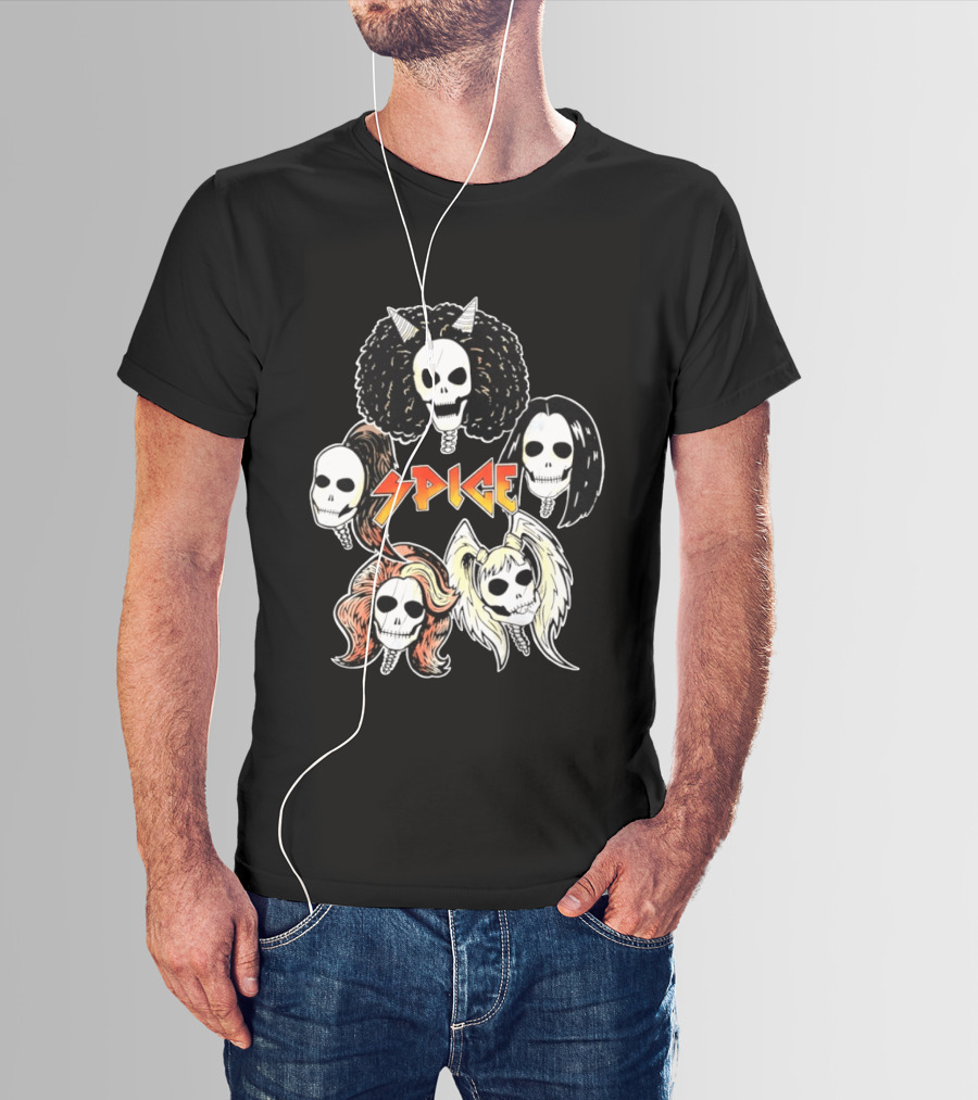 Spice Girls Skull Halloween Rock T-Shirt