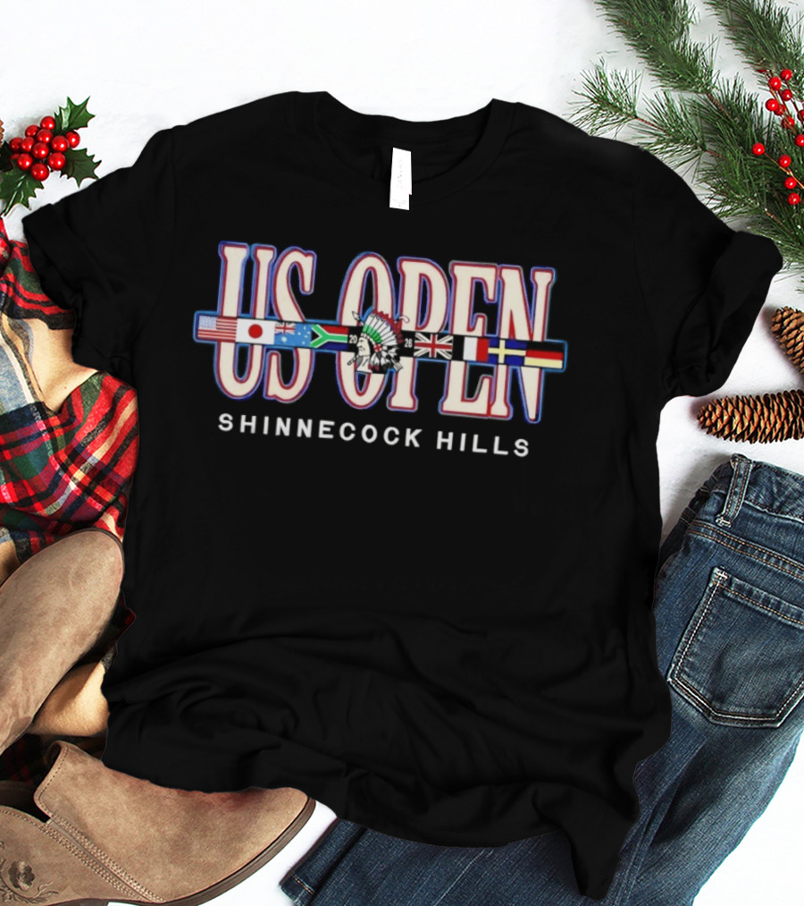 US Open Shinnecock Hills Flags International Golf Event T-Shirt