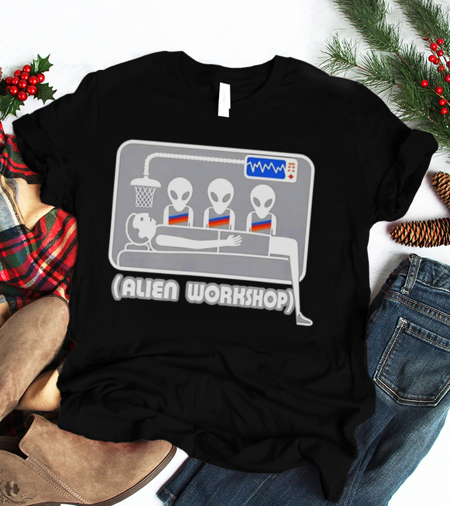 Victor Wembanyama Alien Workshop UFO Basketball Experiment T-Shirt
