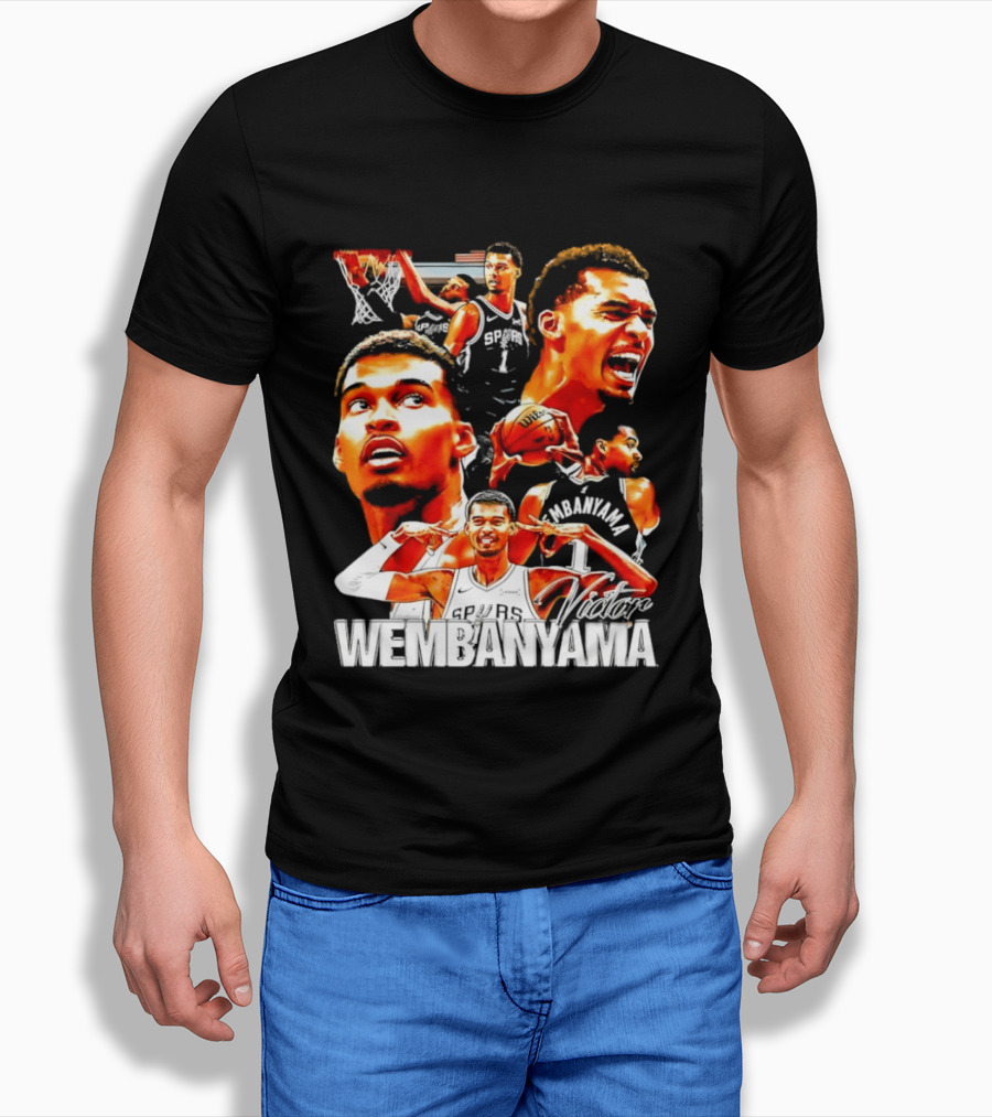 Victor Wembanyama Spurs Basketball Hero Collection T-Shirt