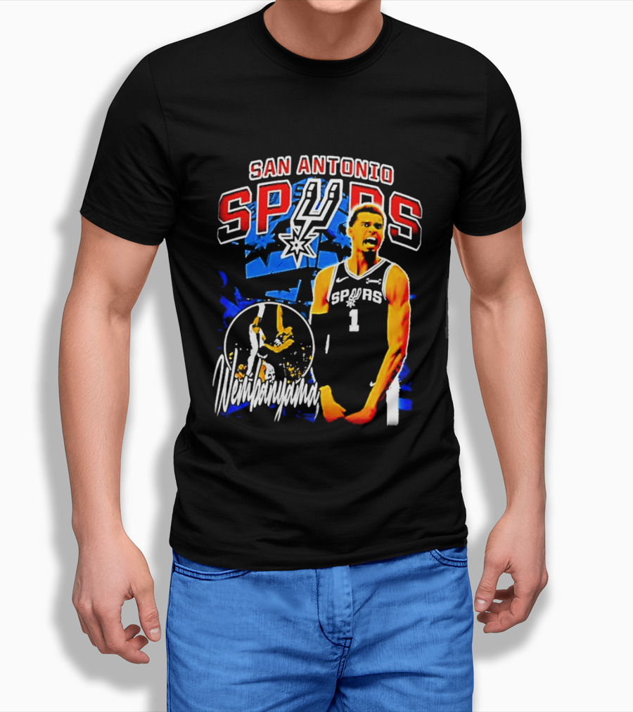 San Antonio Spurs Wembanyama Victor NBA Basketball Player T-Shirt