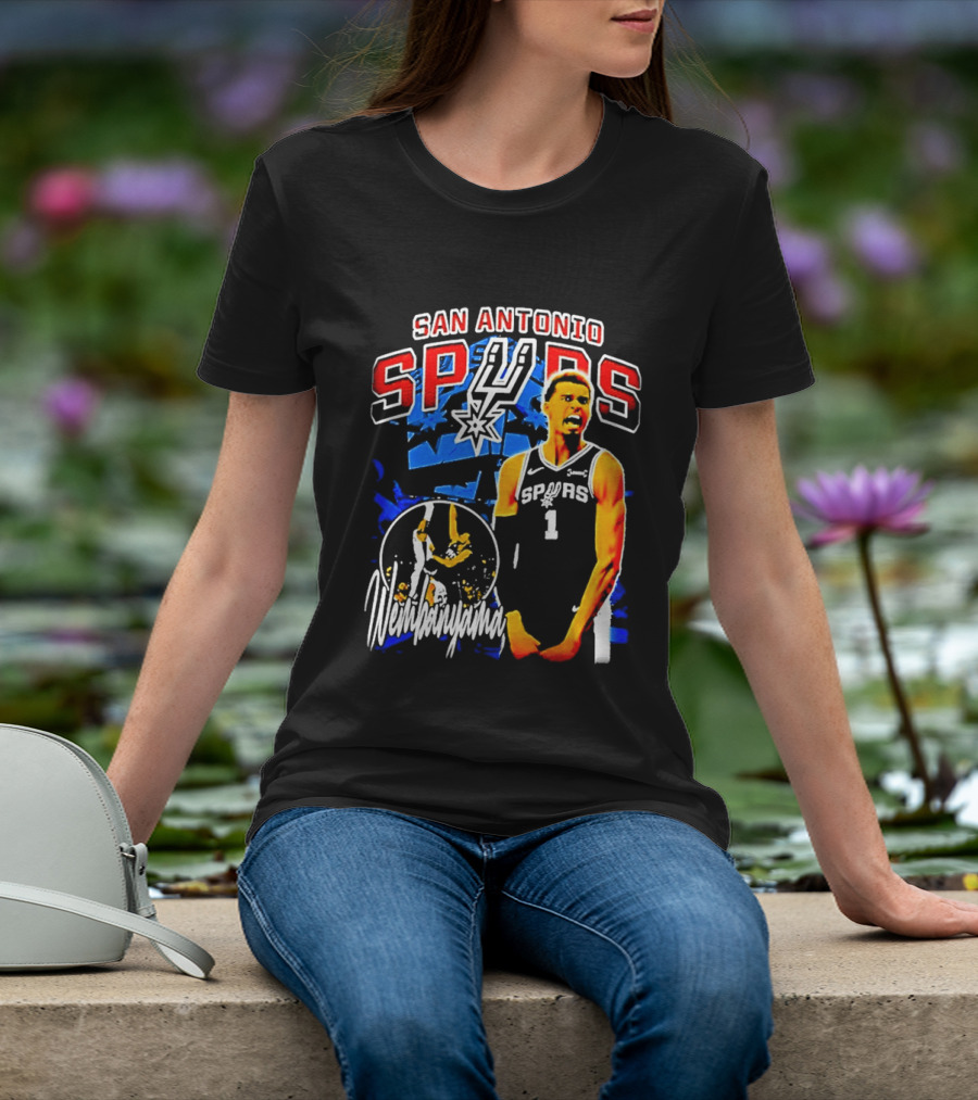 San Antonio Spurs Wembanyama Victor NBA Basketball Player T-Shirt
