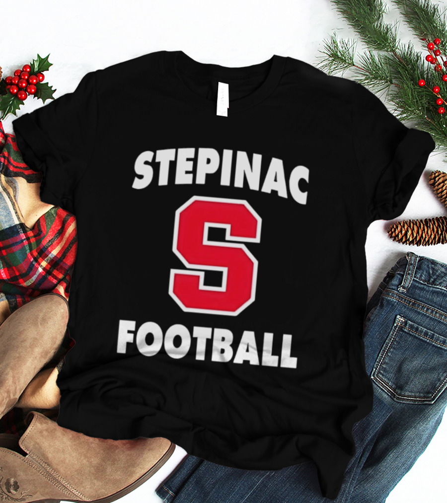 Stepinac Football Red S Bold Lettering T-Shirt