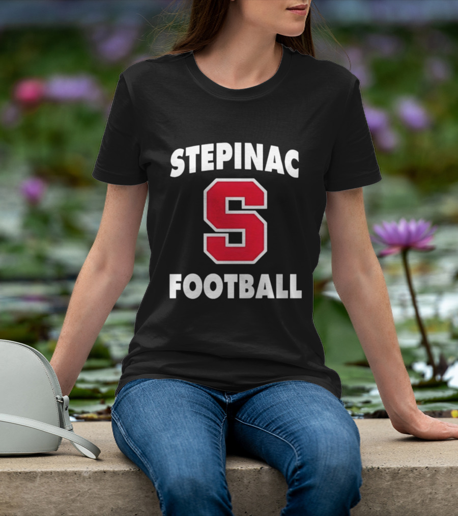 Stepinac Football Red S Bold Lettering T-Shirt