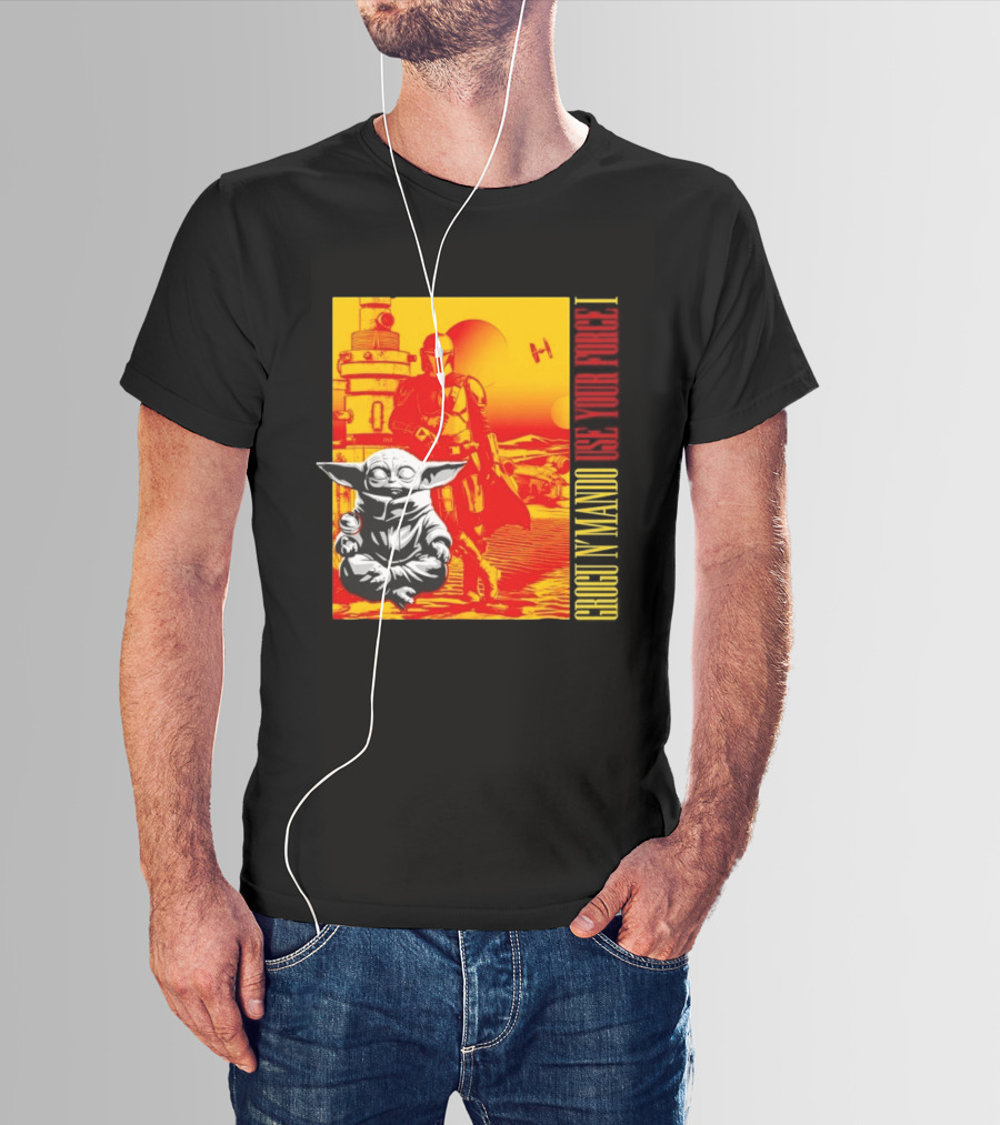 Grogu N' Mando Use Your Force I Star Wars Adventure T-Shirt