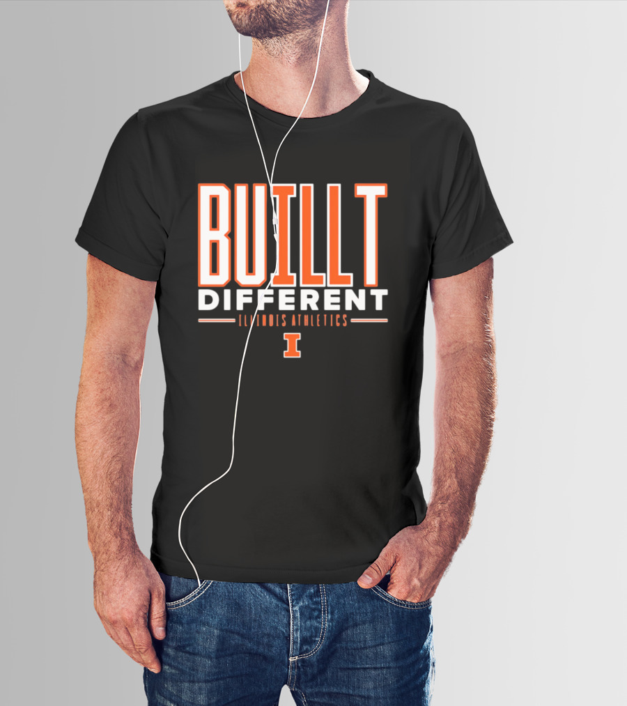 BuILLt Different Illinois Athletics I T-Shirt