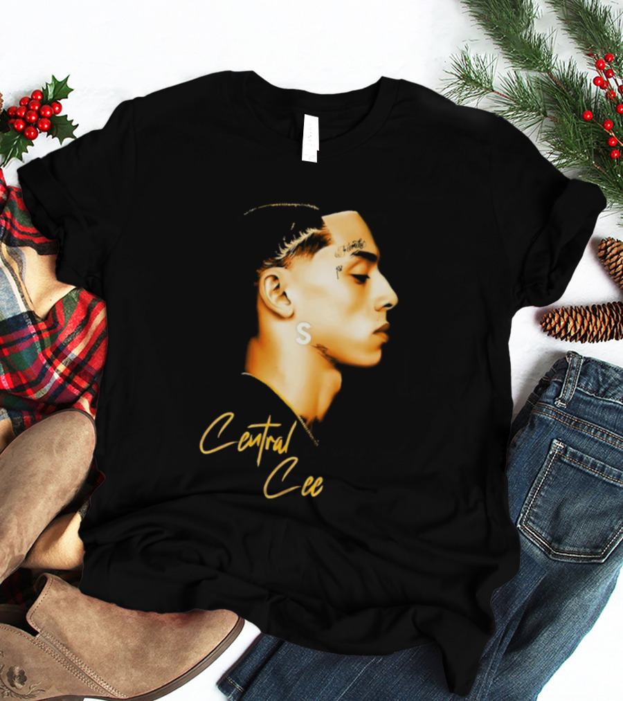 Central Cee Star UK Portrait Profile T-Shirt