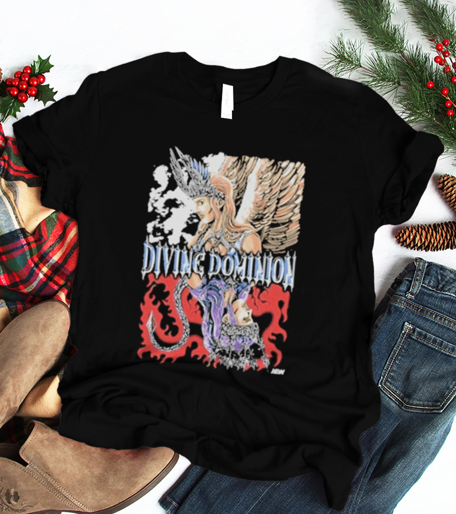 Divine Dominion Angel And Dragon Clash Heaven And Hell T-Shirt