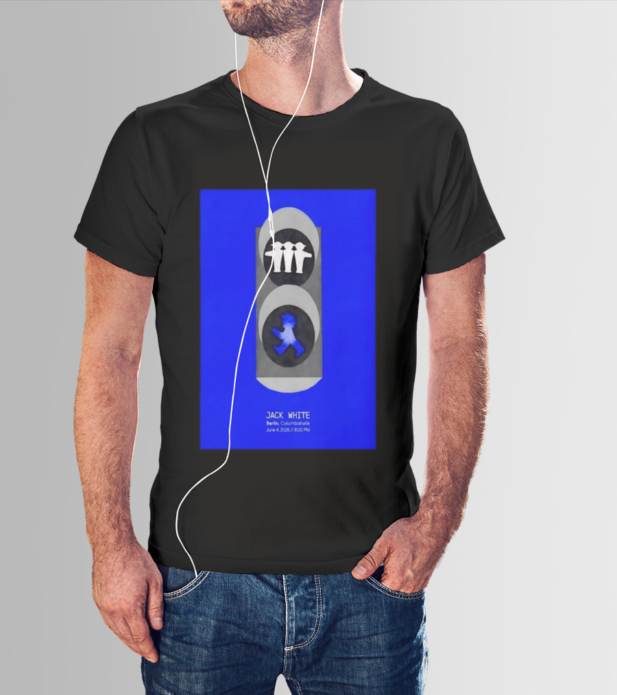 Jack White Berlin Columbiahalle June 4 2026 Ampelmann Traffic Light Icon Concert 8PM T-Shirt