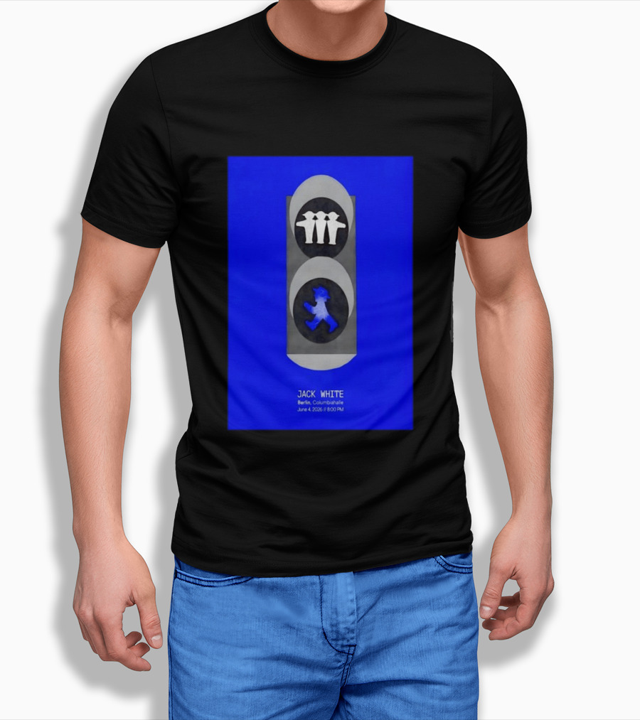 Jack White Berlin Columbiahalle June 4 2026 Ampelmann Traffic Light Icon Concert 8PM T-Shirt